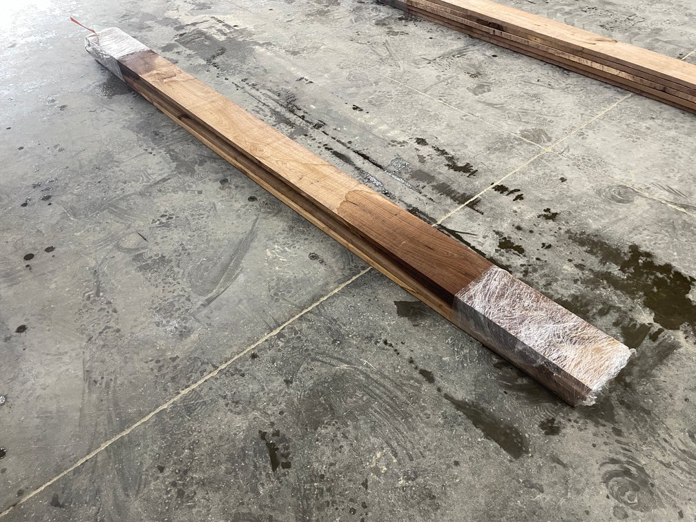 Bundle of (5) Inch Thick Rough Cut Black Walnut Boards