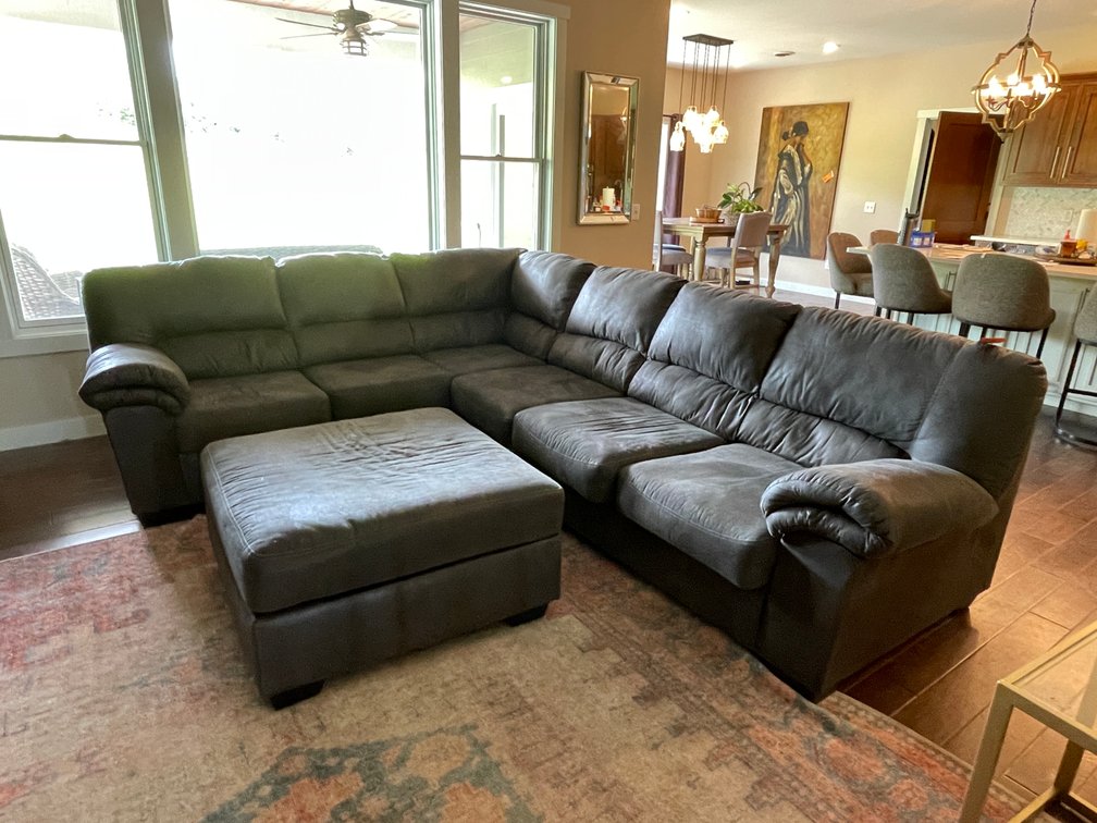 Sectional Couch with Ottoman