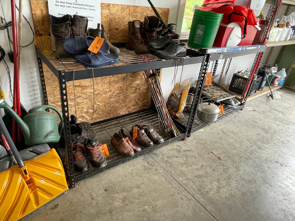 (2) Metal Shelving Units