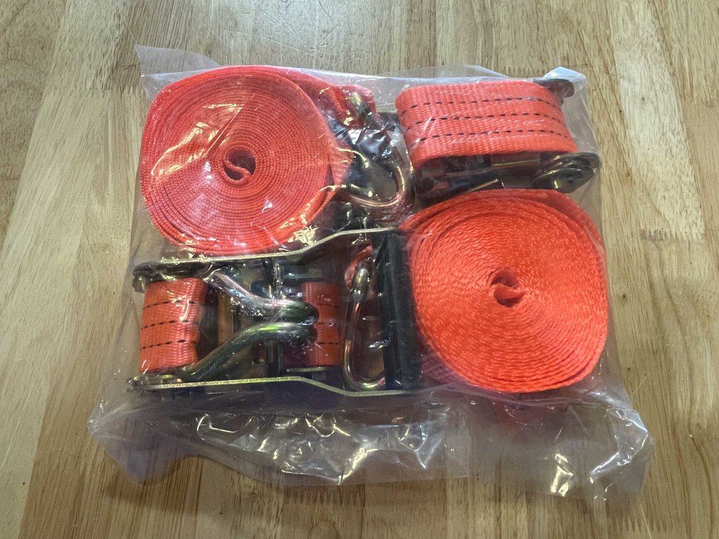 (2) Ratchet Straps, 1.5" Wide x 15' Long (PR13)