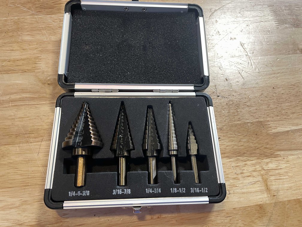 Set of 5 Step Drills In Metal Case (PR13)