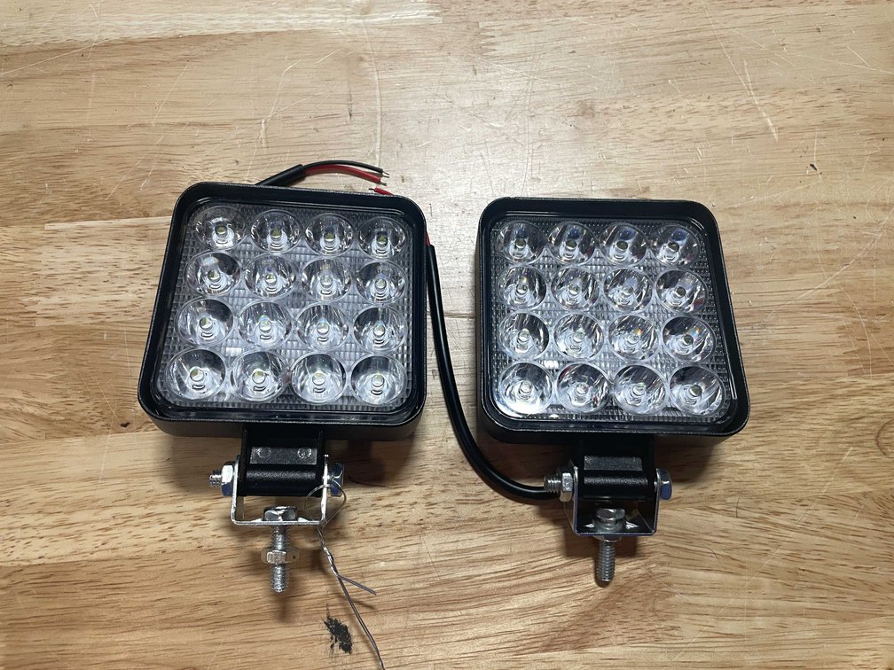 (2) LED 3.5" Worklights, 12/24vdc (PR12)