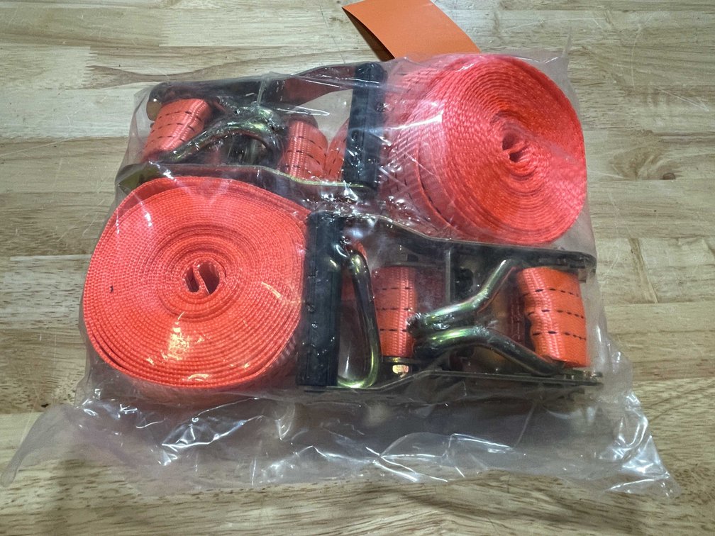 (2) Ratchet Straps, 1.5" Wide x 15' Long (PR12)