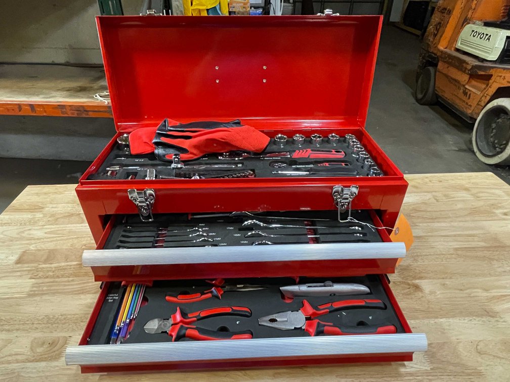 1118pc Mechanics Tool Set in Metal Tool Box (PR13)