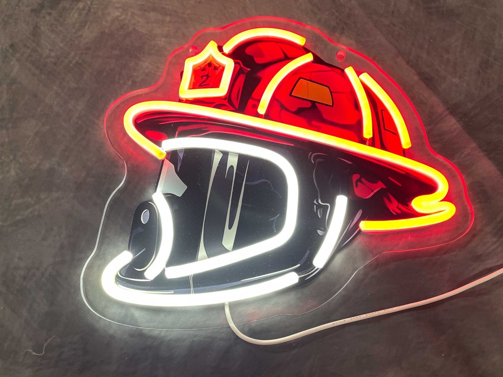 Fireman Helmet LED Neon Sign (T6)