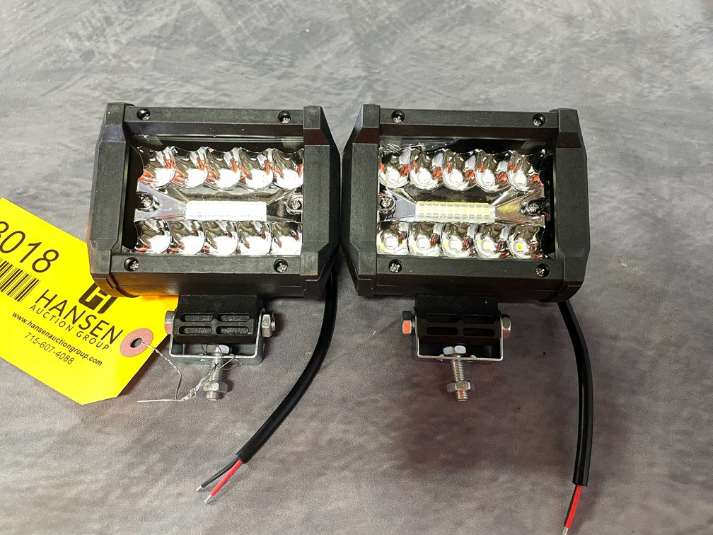 (2) LED 3.5" Work lights, 12/24VDC (T6)