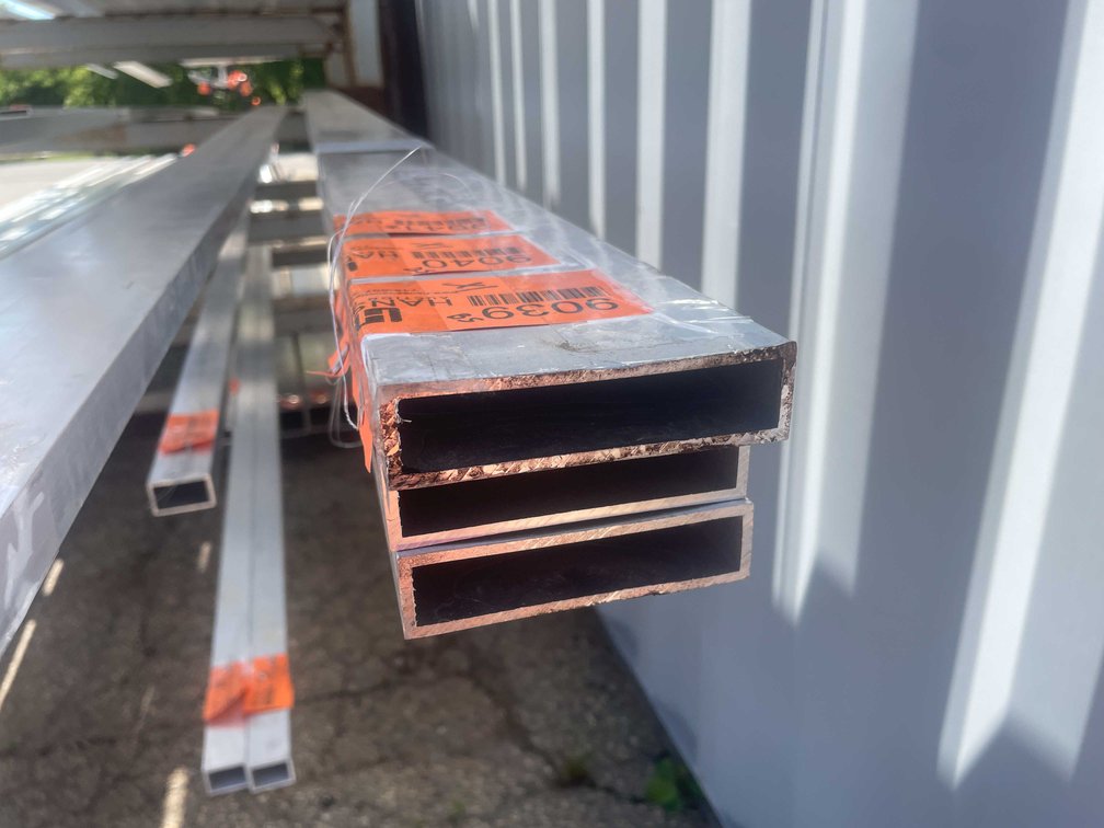 (1) Extruded Aluminum Rectangle Tube Stock (CONTGREYRACK)
