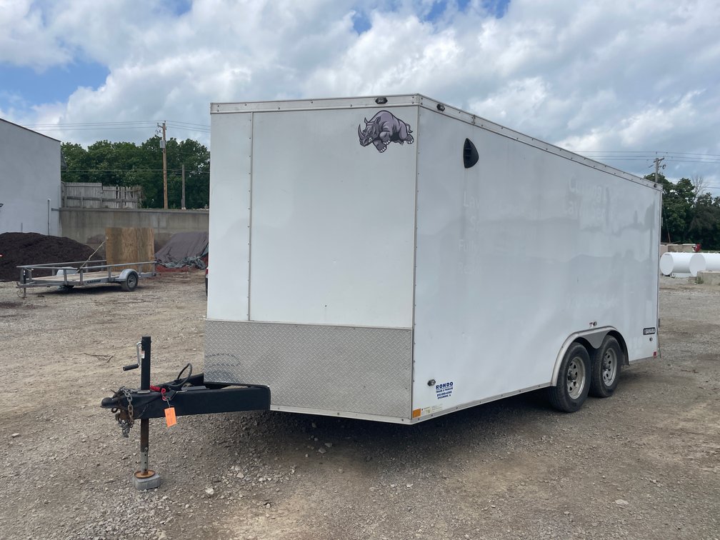 2021 Rhino V-Nose Tandem Axle Enclosed Trailer (Has WI Title)