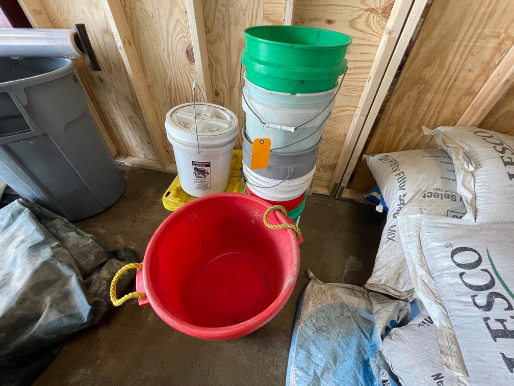 Various Buckets and Totes