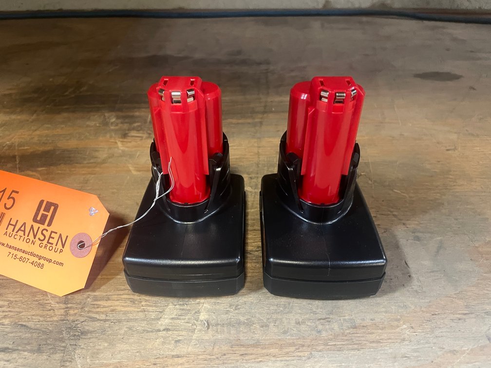 (2) 12 Volt Milwaukee Compatible Batteries (PR12)