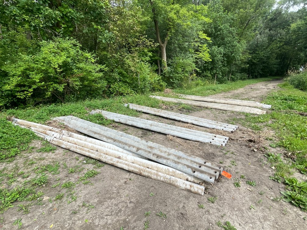(11) Galvanized Guard Rail Sections