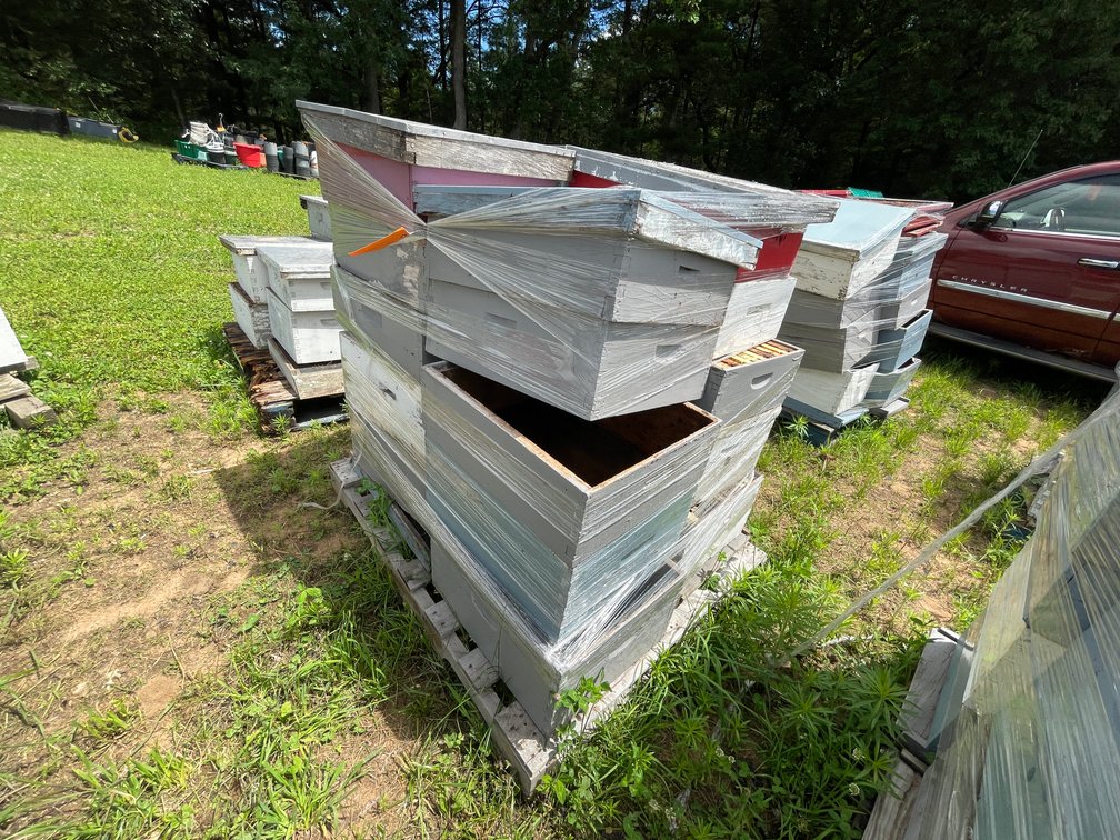 Pallet of Beehive Boxes