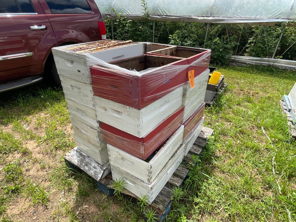 Pallet of Beehive Boxes