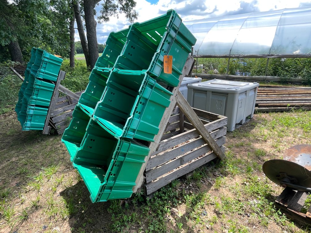 Wood Vegetable Boxes with Poly Bins