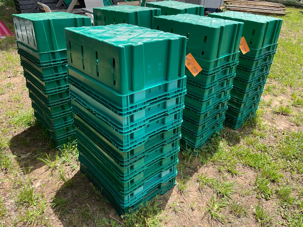 (8) Poly Vegetable Bins