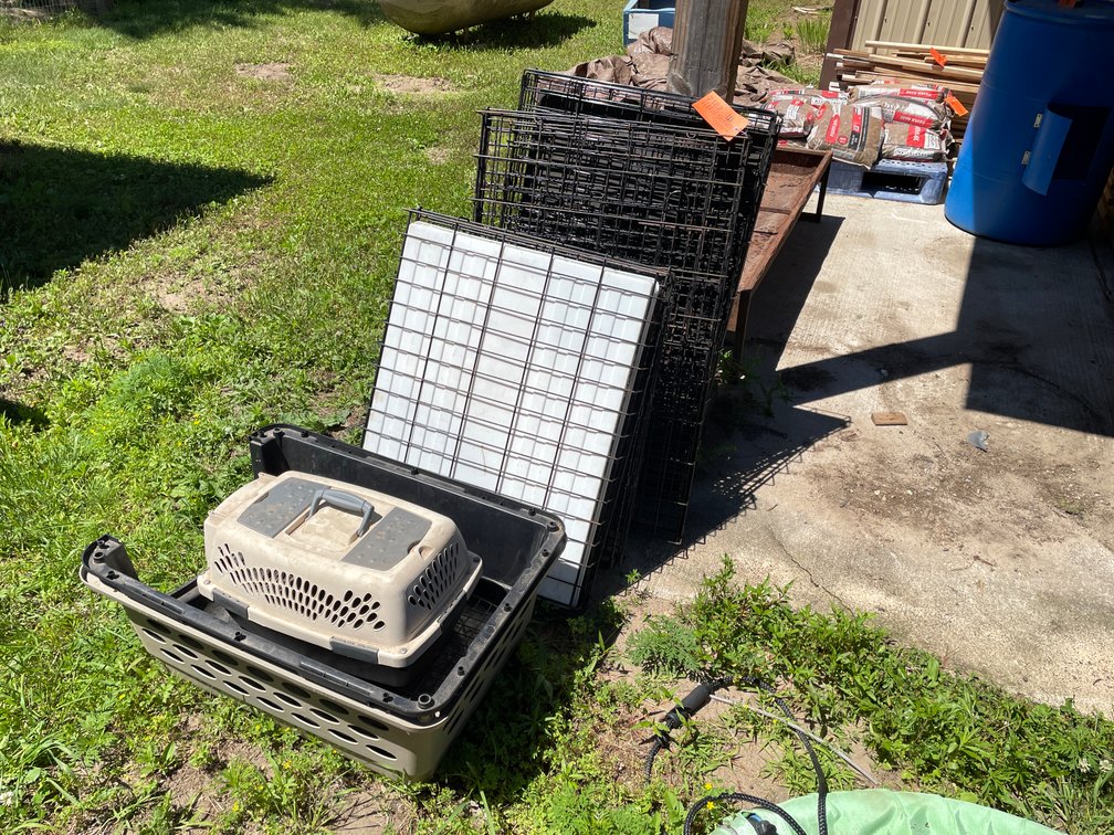 (4) Metal Collapsible Dog Kennels