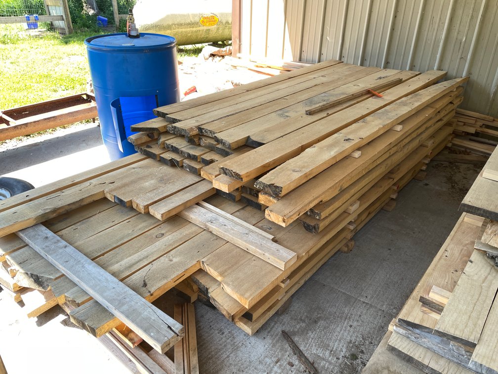 Assortment of Rough Saw Lumber