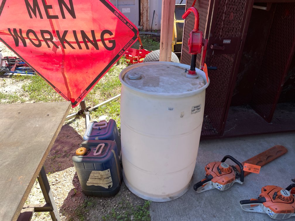 Poly 50-Gallon Poly Barrel with Barrel Pump