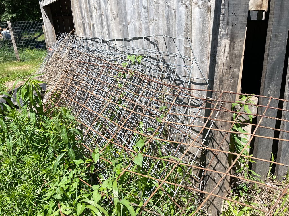 Several Galvanized Livestock Panels