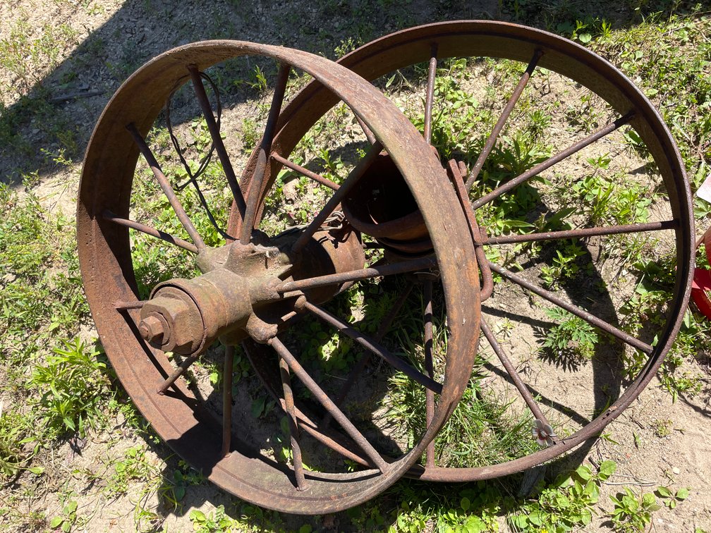 (4) Vintage Steel Wheels