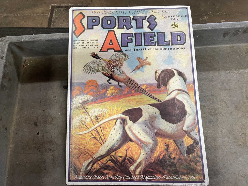 Vintage Sports Afield Metal Sign (T5)