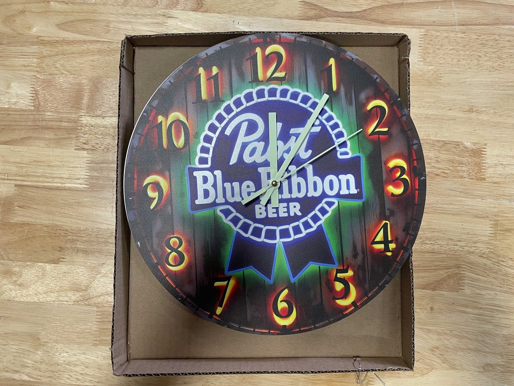 Pabst Blue Ribbon Beer Wall Clock (T2)