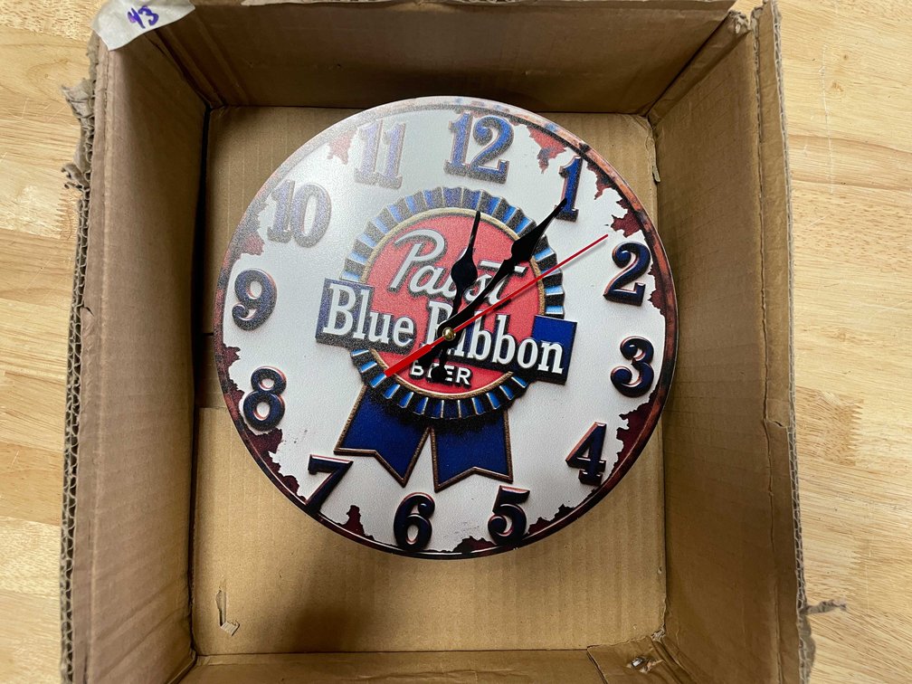 Pabst Blue Ribbon Beer Wall Clock (T2)