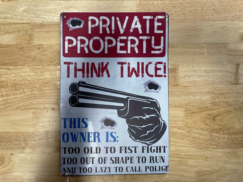 Collectible Metal Novelty Sign (T2)