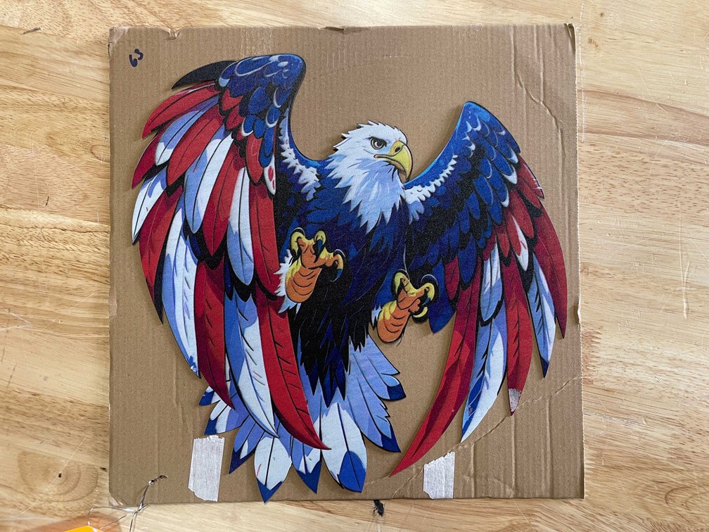 Laser Cut Metal Sign of Eagle (T2)