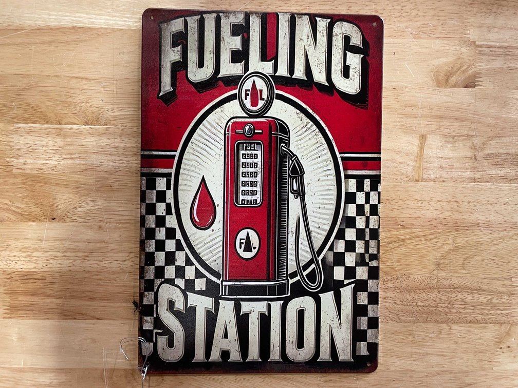 Collectible Metal Novelty Sign Fuel (T2)