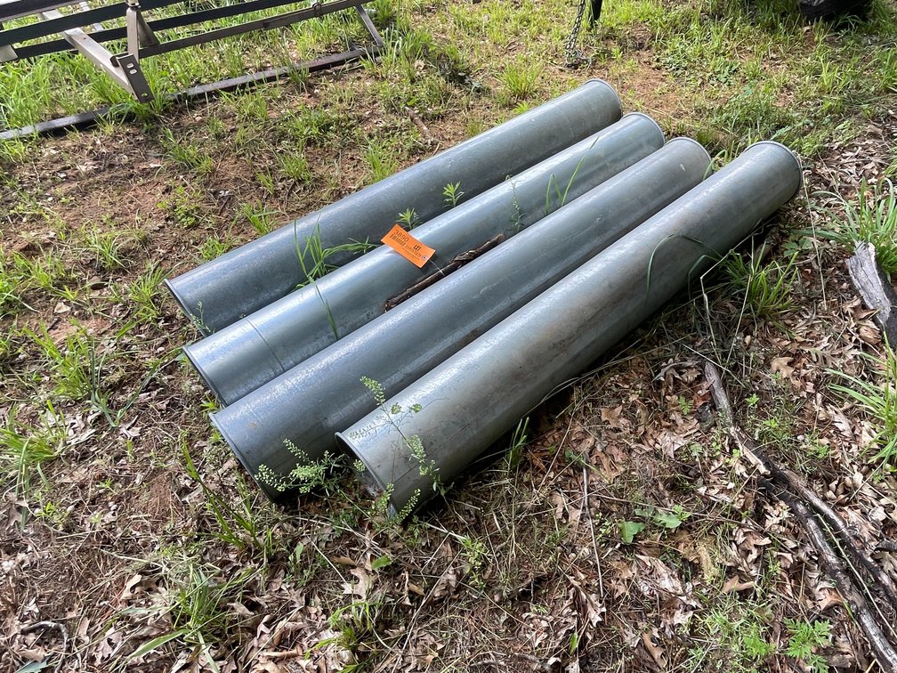 (4) 8" Galvanized Pipes