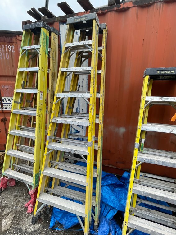 (2) Fiberglass Step Ladders