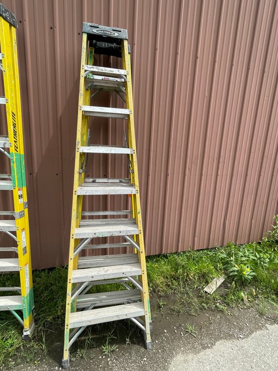 (2) Fiberglass Step Ladders