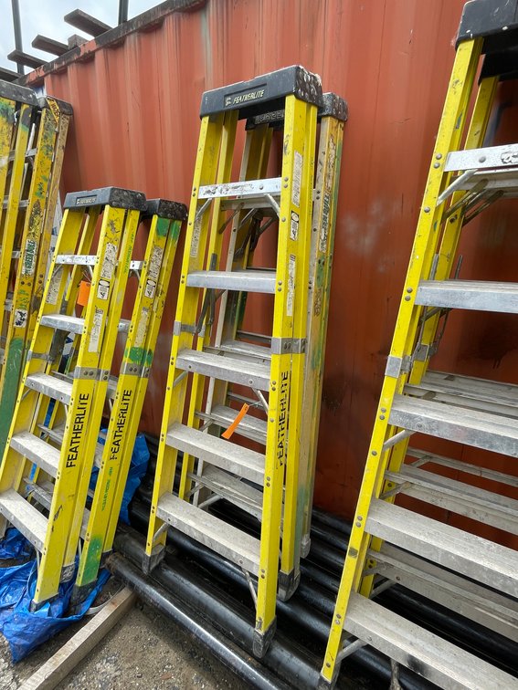 (2) Fiberglass Step Ladders