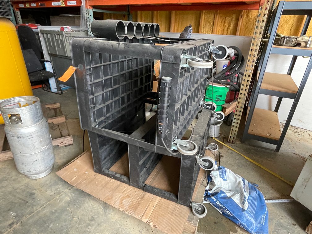 (2) Rolling Poly Carts