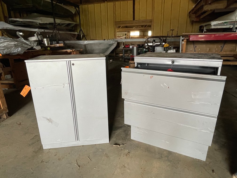 (2) Metal Cabinets