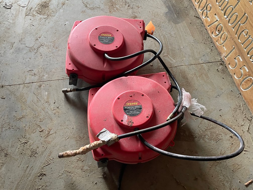 (2) Legacy Plastic Reels with Hose