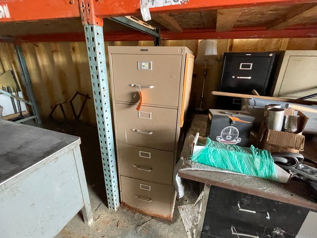 (4) Metal Filing Cabinets