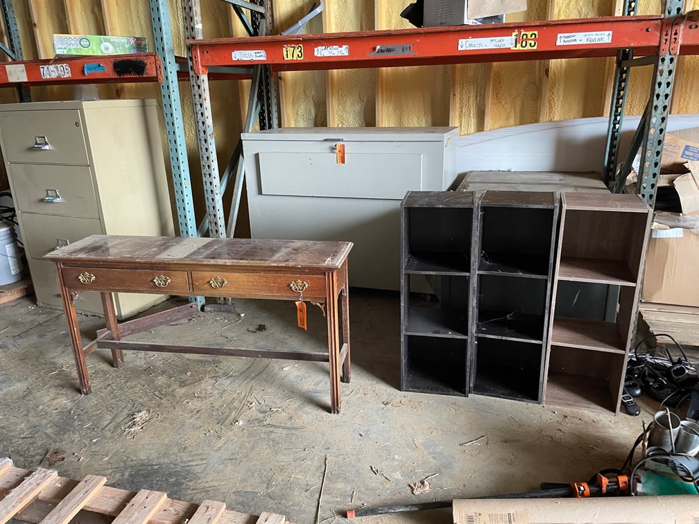 Secretary Desk and (3) Cubbies