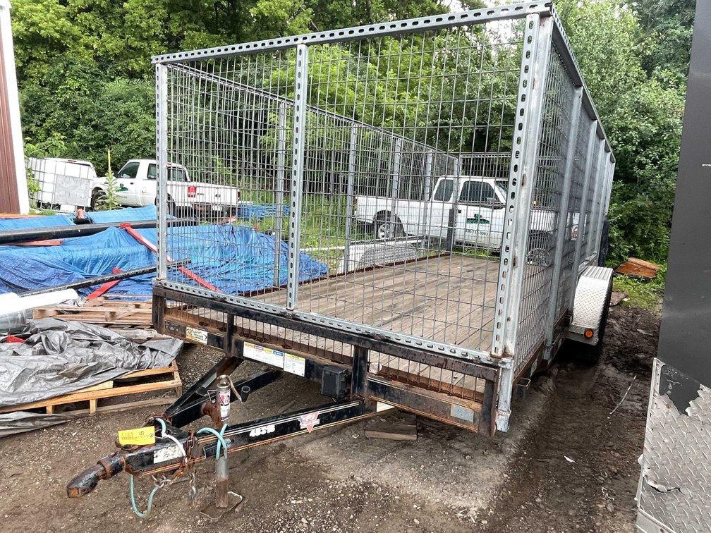 2019 PJ Tandem Axle Cage Trailer (Buyer Will Be Given Paperwork to Obtain WI Title)