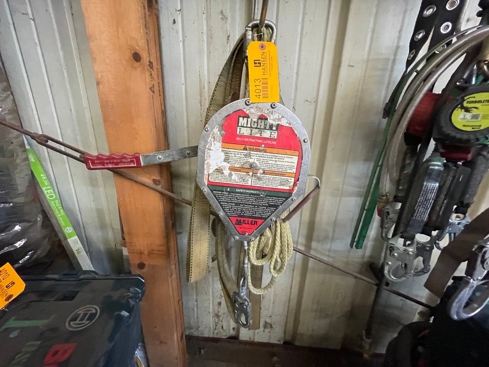 Mighty Lite Self Retracting Lifeline, Come Along and Lifting Straps
