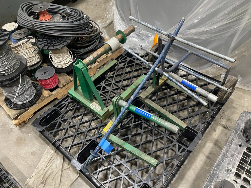(3) Spool and Rope Wheel Stands