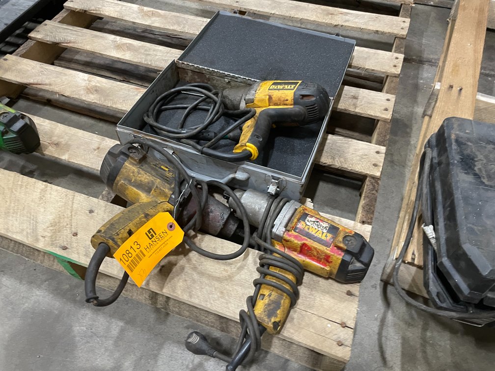 (3) Dewalt 1/2" Impact Wrenches