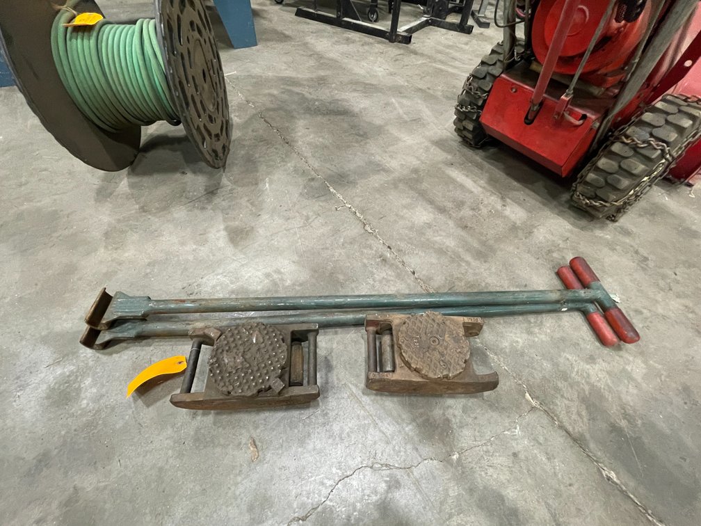 (2) Heavy Duty Machine Rollers