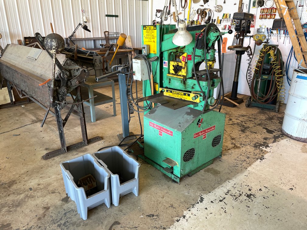 Uni-Hydro 42-Ton Iron Worker, Update Pictures of Dies