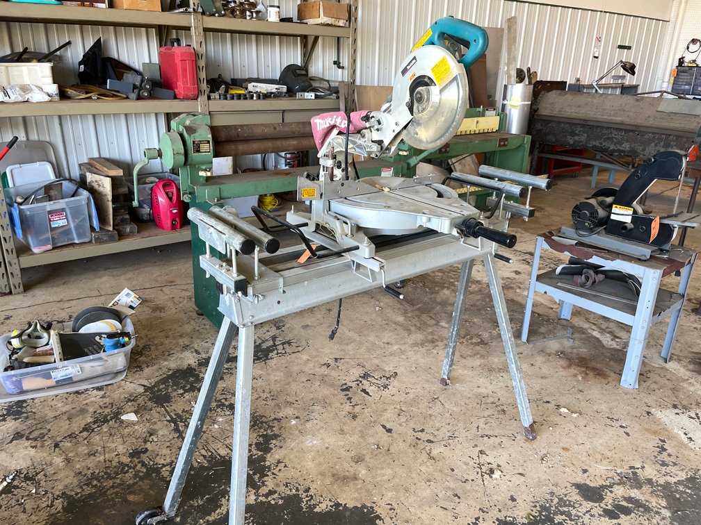 Makita Table Saw on Saw Horse