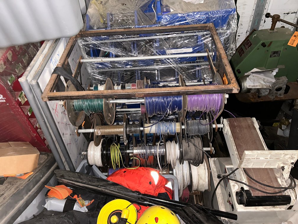 Various Wires on Rack