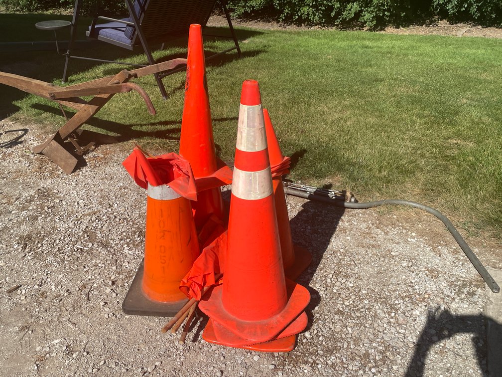 Large Lot of Traffic Cones