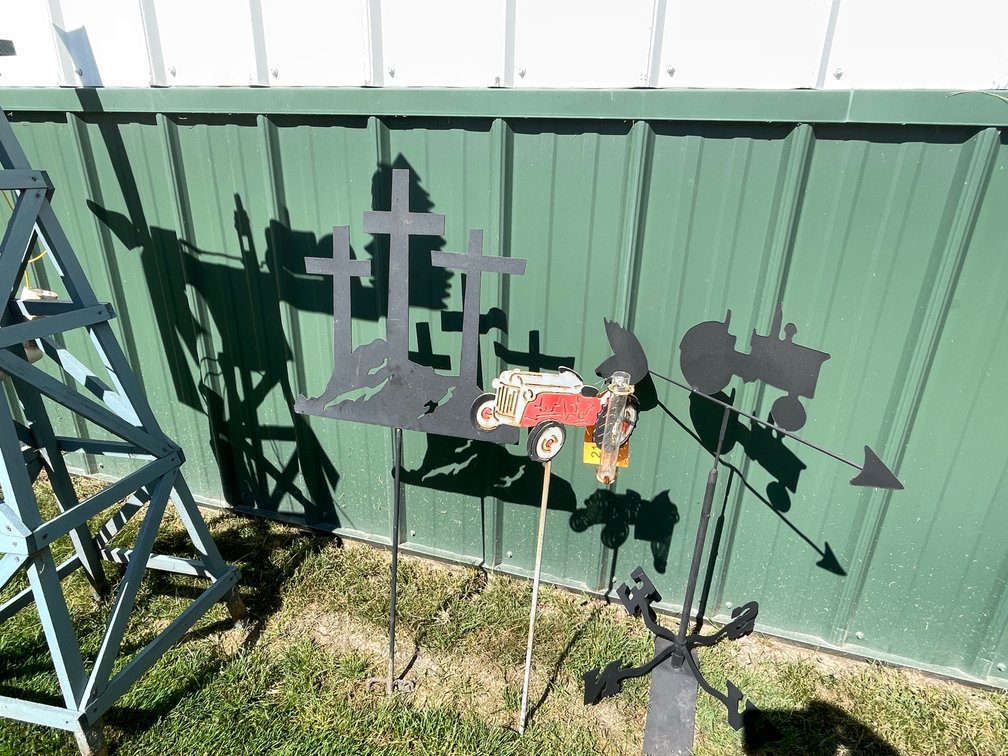 (3) Metal Yard Decorations