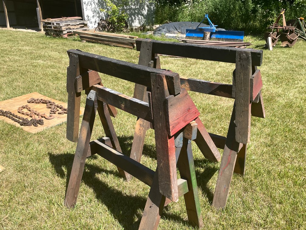 (2) Pairs of Shop Made Saw Horses